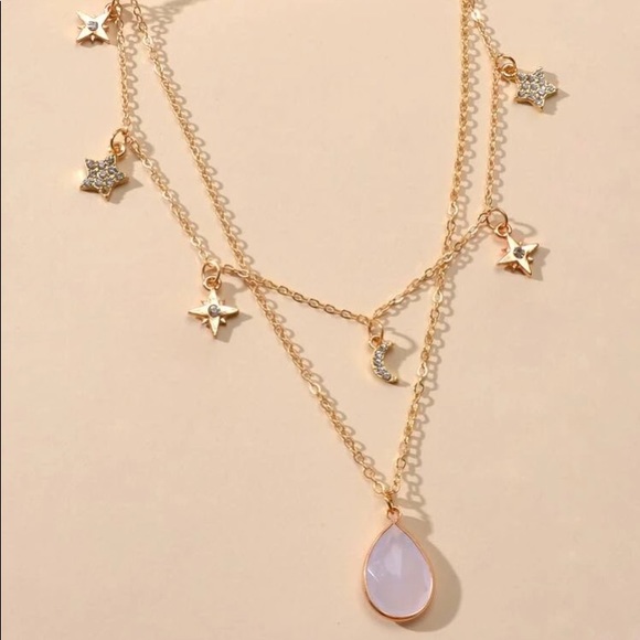 🌟 Pretty Star and moon double chain ⭐️ - Picture 9 of 9